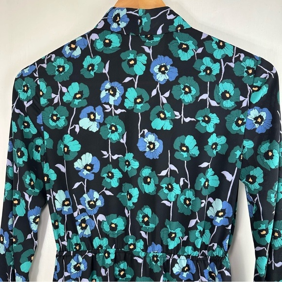 Aritzia Sunday Best Veronica  Floral Print Retro Long Sleeve Mini Dress - Picture 10 of 10